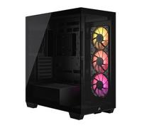 Corsair 3500X ARGB Black Tempered Glass Mid-Tower ATX Case inc 3x RGB