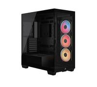 CORSAIR 3500X LX-R RGB iCUE LINK Mid-Tower PC Case - 3x Pre-Installed LX120-R RGB Fans, Includes iCUE LINK System Hub, GPU Anti-Sag Arm, Fits up to 10x 120mm Fans - Black