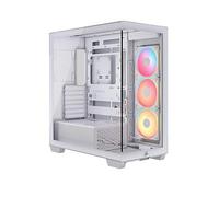 CORSAIR 3500X LX-R RGB iCUE LINK Mid-Tower PC Case - 3x Pre-Installed LX120-R RGB Fans, Includes iCUE LINK System Hub, GPU Anti-Sag Arm, Fits up to 10x 120mm Fans - White