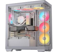 CORSAIR 3500X RSR ARGB Panoramic MidTower PC Case - 3x PreInstalled RS120R AR...
