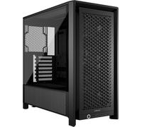 CORSAIR 4000D RS Frame Modular High Airflow Mid-Tower PC Case - 3X CORSAIR RS Fans - InfiniRail Fan Mounting System - Fits Multiple 360mm Radiators - Reverse Connector Motherboard Compatible - Black