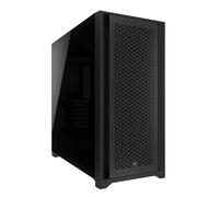 CORSAIR 5000D CORE AIRFLOW Mid Tower ATX PC Case - No Fans Included - Tempered Glass Side Panel - High-Airflow Design - Spacious Interior For Multiple 360mm Radiators - Black