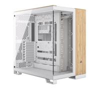 Corsair 6500X White/Bamboo Dual Chamber Tempered Glass Mid Tower PC Ca