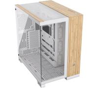 Corsair 6500X White/Bamboo Dual Chamber Tempered Glass Mid Tower PC Case
