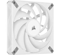 Corsair AF140 ELITE, High-Performance 140mm PWM Fluid Dynamic Bearing Fan with AirGuide Technology (Low-Noise, Zero RPM Mode Support) Single Pack - White
