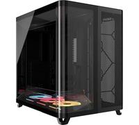 Corsair AIR 5400 LX-R RGB LINK Tempered Glass Black Mid-Tower Gaming PC Case - CC-9011320-WW