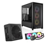 Corsair Build Bundle - FRAME 4000D RS ARGB Midi-Tower Case, Nautilus 360 RS ARGB Liquid CPU Cooler & RM850e 80+ Gold Fully Modular 850W PSU - Black