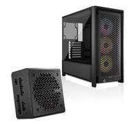 Corsair Build Bundle - FRAME 4000D RS ARGB Midi-Tower Case & RM850e 80+ Gold Fully Modular 850W PSU - Black