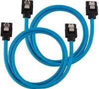 Corsair 60cm Blue Premium Braided Sleeved SATA Data Cable