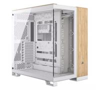 Corsair 6500X White/Bamboo Dual Chamber Tempered Glass Mid Tower PC Ca