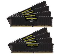 Corsair CMK128GX4M8B3333C16 Vengeance LPX 128 GB (8 x 16 GB) DDR4 3600 MHz C18 XMP 2.0 High Performance Desktop Memory Kit with Airflow Fan, Black