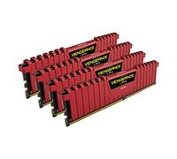 Corsair CMK32GX4M4C3000C15R Vengeance LPX 32 GB (4 x 8 GB) DDR4 3000 MHz C15 XMP 2.0 High Performance Desktop Memory Kit, Red