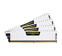 Corsair CMK64GX4M4A2666C16W Vengeance LPX 64 GB (4 x 16 GB) DDR4 2666 MHz C16 XMP 2.0 High Performance Desktop Memory Kit, White