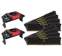 Corsair CMK64GX4M8X3600C18 Vengeance LPX 64 GB (8 x 8 GB) DDR4 3600 MHz C18 XMP 2.0 High Performance Desktop Memory Kit with Airflow Fan, Black
