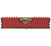 Corsair CMK8GX4M1A2400C16R Vengeance LPX 8 GB (1 x 8 GB) DDR4 2400 MHz C16 XMP 2.0 High Performance Desktop Memory Module, Red