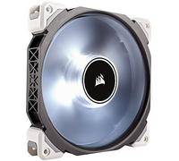 Corsair CO-9050046-WW ML Series ML140 Pro LED White 140 mm Low Noise High Pressure Premium Magnetic Levitation LED Fan - Black/White