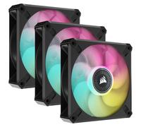 Corsair CO-9050113-WW computer cooling system Computer case Fan 12 cm Black 3 pc(s)