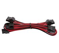 Corsair CP-8920197 Premium Individually Sleeved Peripheral Cable, Red/Black