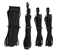 Corsair Premium Individually Sleeved PSU Cables Starter Kit, Type4 Gen4, Black,