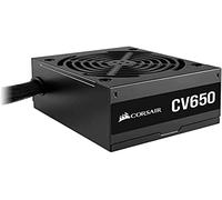 Corsair CV650 80 PLUS Bronze Non-Modular ATX 650 Watt Power Supply (Uninterrupted Power Supply, Controlled 120 mm Fan, Compact Case, Black Jacket and Housing) EU - Black