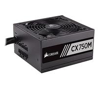 Corsair CX 750M Power Supply Unit 750 W ATX Black - Power Supply Units (750 W, 100-240 V, 47-63 Hz, 6-12 A, +12 V, +12 V, +3.3 V, +5 V,+5Vsb,12 V, Active)