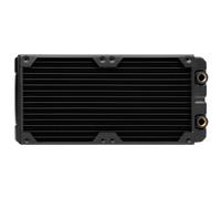 Corsair Hydro X Series, XR5 280 mm Water Cooling Radiator (Dual 140 mm Fan Mounts, Easy Installation, Premium Copper Construction, Polyurethane Coating, Integrated Fan Screw Guides) Black