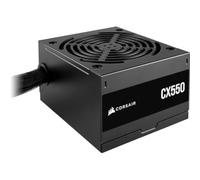 CORSAIR CX550 ATX 550W Power Supply - Black | Certified 80 PLUS Bronze - Low Noise - Sheathed cables - Non-Modular - EU