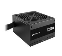 CORSAIR CX750 80 PLUS Bronze Non Modular Low-Noise ATX 750 Watt Power Supply - UK - Black