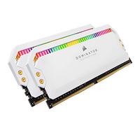 CORSAIR DOMINATOR PLATINUM RGB 16GB (2x8GB) DDR4 4000 (PC4-32000) C19 1.35V Desktop Memory - White