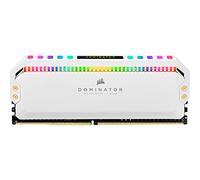 Corsair DOMINATOR PLATINUM RGB 32GB (4x8GB) DDR4 3200 (PC4-25600) C16 1.35V Desktop Memory - White