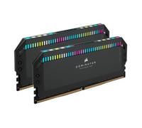 CORSAIR DOMINATOR PLATINUM RGB DDR5 RAM 64GB (2x32GB) 6400MHz CL32 Intel XMP iCUE Compatible Computer Memory - Black (CMT64GX5M2B6400C32)