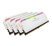 Corsair Dominator Platinum RGB 32GB (4x8GB) DDR4 3200MHz C16, RGB LED Desktop Memory (High Performance and Response Times, 12 Customisable CAPELLIX RGB LEDs) - White