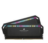 Corsair DOMINATOR PLATINUM RGB DDR5 32GB (2x16GB) 6200MHz C36 Intel Optimised Desktop Memory (Onboard Voltage Regulation, Patented CORSAIR DHX Cooling, 12 Ultra-Bright CAPELLIX RGB LEDs) Black