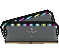 CORSAIR DOMINATOR PLATINUM RGB DDR5 32GB (2x16GB) DDR5 Up to 6000MHz CL30 AMD EXPO Intel XMP iCUE Compatible Computer Memory - Grey (CMT32GX5M2B6000Z30K)