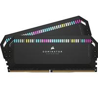 Corsair DOMINATOR PLATINUM RGB DDR5 32GB (2x16GB) 6400MHz C40 Intel Optimised Desktop Memory (Onboard Voltage Regulation, Patented CORSAIR DHX Cooling, 12 Ultra-Bright CAPELLIX RGB LEDs) White