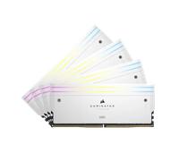 CORSAIR DOMINATOR® TITANIUM RGB 64GB (4x16GB) DDR5 DRAM Up To 6000MT/s CL36 Intel XMP Memory Kit - White