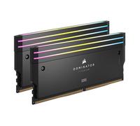 CORSAIR DOMINATOR TITANIUM RGB DDR5 RAM 32GB (2x16GB) DDR5 6600MHz CL32 Intel XMP iCUE Compatible Computer Memory - Black (CMP32GX5M2X6600C32)