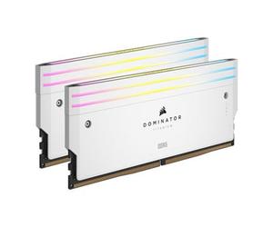 CORSAIR DOMINATOR Titanium RGB White 64GB 6000MHz DDR5 Memory Kit