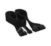 Corsair Elite Premium Type 5 Individually Sleeved ATX 24-Pin PSU Cable - Low-Profile Cable Combs, Triple-Mesh Paracord Sleeve, Compatible Type 5 PSUs - Black