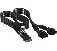 Corsair Elite Premium Individually Sleeved PCIe 12V-2x6 to 2x 8-Pin (6+2 Split)