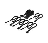 Corsair Elite Premium Type 5 Individual Sleeved PSU Cable Starter Kit - Low-Profile Cable Combs, Triple-Mesh Paracord Sleeve, Compatible Type 5 PSUs - Black