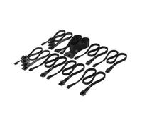 Corsair Elite Premium Type 5 Individual Sleeved PSU Cable Pro Kit - Low-Profile Cable Combs, Triple-Mesh Paracord Sleeve, Compatible Type 5 PSUs - Black