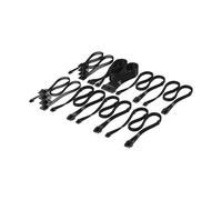 Corsair Elite Premium Type 5 Individual Sleeved PSU Cable Pro Kit - Low-Profile Cable Combs, Triple-Mesh Paracord Sleeve, Compatible Type 5 PSUs - Black