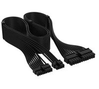 Corsair Elite Premium Type 5 Individually Sleeved ATX 24-Pin PSU Cable - Low-Profile Cable Combs, Triple-Mesh Paracord Sleeve, Compatible Type 5 PSUs - Black