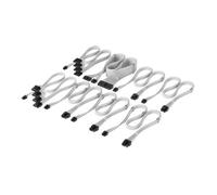 Corsair Elite Premium Type 5 Individual Sleeved PSU Cable Pro Kit - Low-Profile Cable Combs, Triple-Mesh Paracord Sleeve, Compatible Type 5 PSUs - White