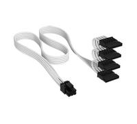 CORSAIR Elite Premium White Type-4 to SATA Power Supply Cable