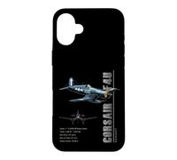 Corsair F4U Fighter Specs Naval Aircraft Case for iPhone 16 Plus