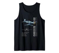 Corsair F4U Fighter Specs Naval Aircraft Tank Top