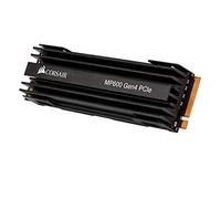 Corsair Force Series MP600 500GB Gen4 PCIe x4 NVMe M.2 SSD (Up to 4,950MB/s Sequential Read and 2,500MB/s Sequential Write Speeds, High-density 3D TLC NAND, M.2 2280 Form Factor) Black
