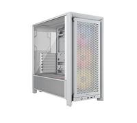 Corsair FRAME 4000D RS White Tempered Glass Modular ARGB Mid-Tower ATX